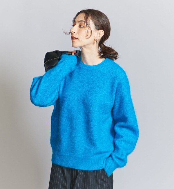 アルパカブレンド 起毛クルーネックニットプルオーバー|BEAUTY&YOUTH UNITED ARROWS(ビューティーアンドユース  ユナイテッドアローズ)の通販｜アイルミネ