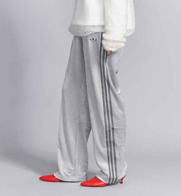 adidasOriginalsベロアジャージパンツXSレディースBLACK送料込
