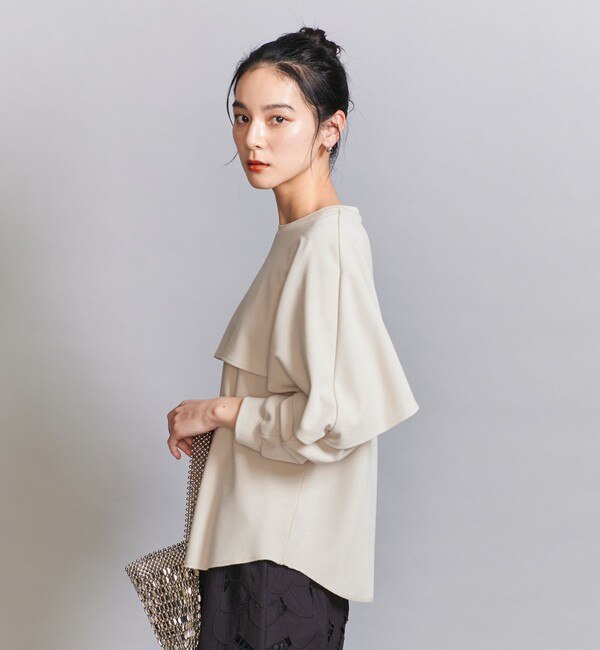 WEB限定 Wardrobe DAILY MINIMAL】ケープフリル レイヤー