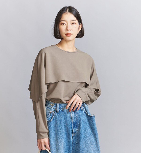 WEB限定】ケープフリル レイヤーカットソー|BEAUTY&YOUTH UNITED ARROWS(ビューティーアンドユース  ユナイテッドアローズ)の通販｜アイルミネ