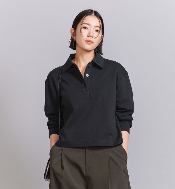 コットン裏毛 ショートポロスウェット プルオーバー|BEAUTY&YOUTH UNITED ARROWS(ビューティーアンドユース  ユナイテッドアローズ)の通販｜アイルミネ