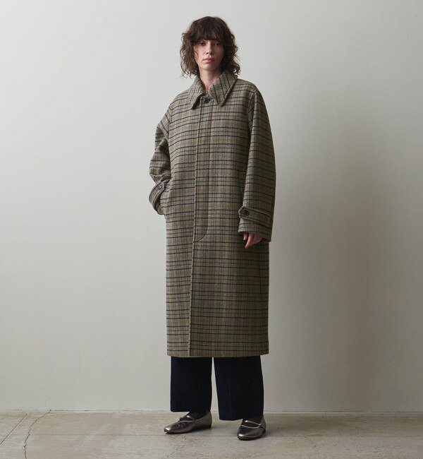【翌日発送可能】 Steven Alan＞チェック ステンカラーコート|BEAUTY&YOUTH UNITED ジャケット・アウター