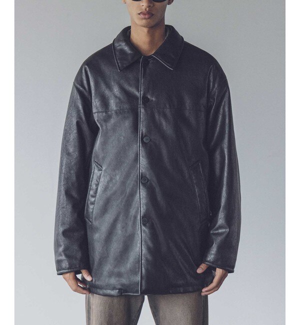 パデッド レザーライク カー コート|BEAUTY&YOUTH UNITED ARROWS(ビューティーアンドユース ユナイテッドアローズ )の通販｜アイルミネ