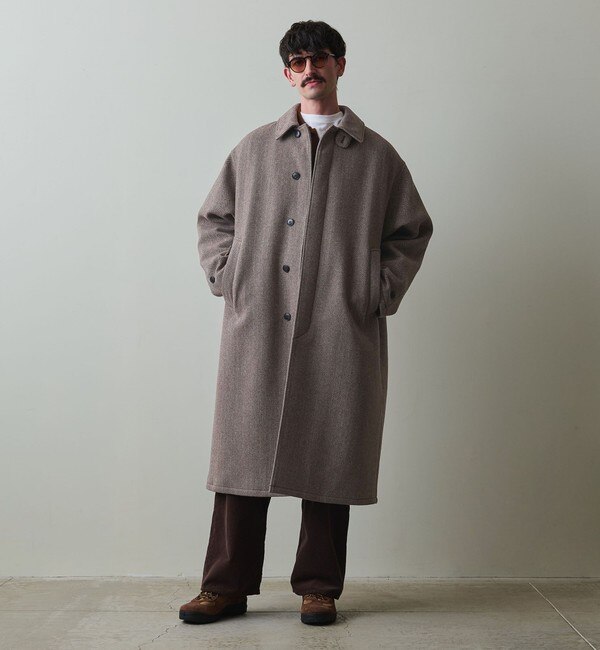 Steven Alan＞ ラムズウール ヘリンボーン オーバー バルマカーン コート|BEAUTY&YOUTH UNITED  ARROWS(ビューティーアンドユース ユナイテッドアローズ)の通販｜アイルミネ