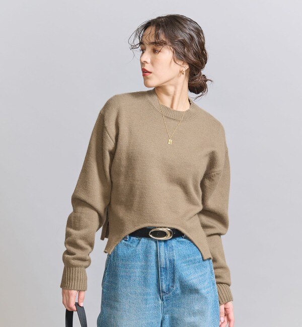 BEAUTY&YOUTH UNITED ARROWS（ビューティーアンドユースユナイテッドアローズ）の「ウールアルパカブレンド ブークレ  オーバーニット プルオーバー（ニット/セーター）」 - WEAR