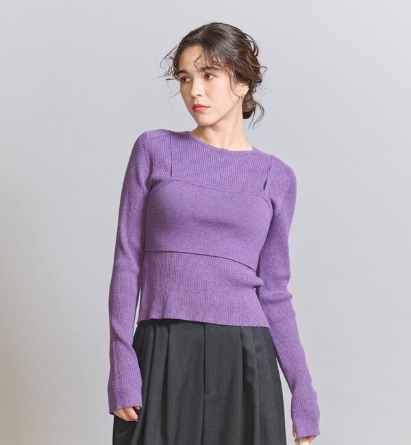 スパンコール クルーネックニットプルオーバー|BEAUTY&YOUTH UNITED ARROWS(ビューティーアンドユース  ユナイテッドアローズ)の通販｜アイルミネ