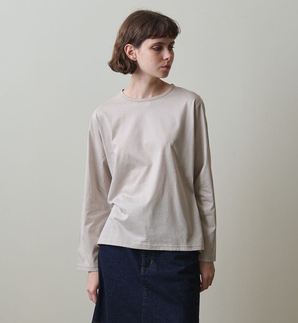 ＜Steven Alan＞ボーダー ロングスリーブ プルオーバー