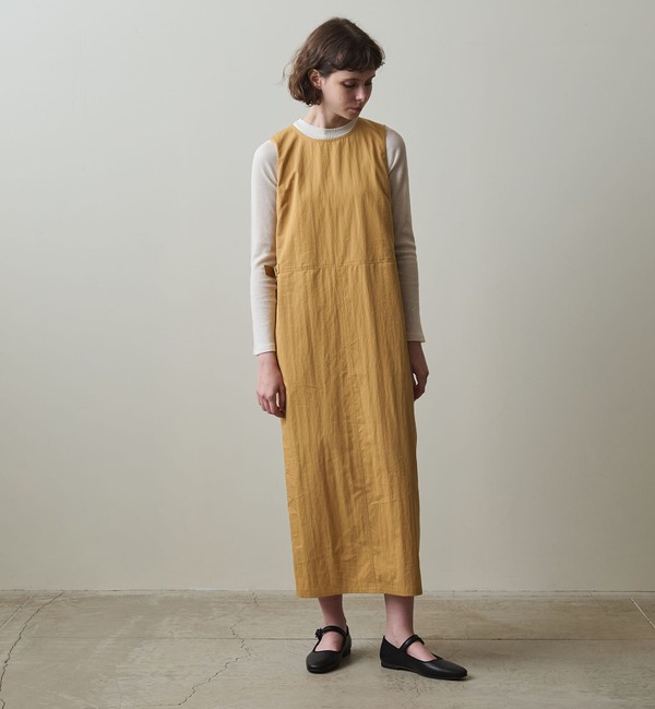 Steven Alan＞コットン ナイロン ノースリーブ ワンピース