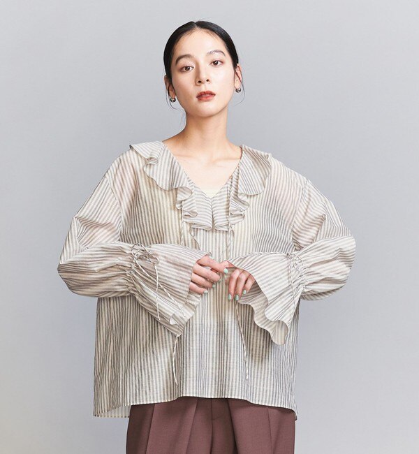 別注】＜ARMY TWILL＞オープンカラー シャツ|BEAUTY&YOUTH