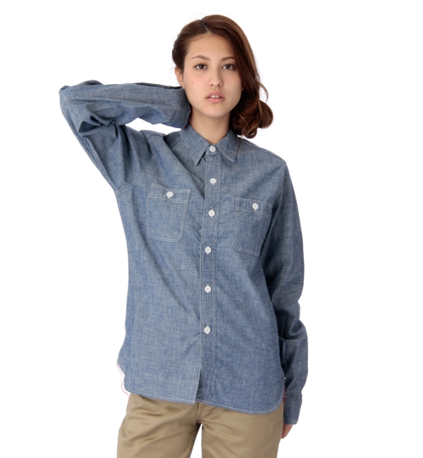 TOYO×BEAMS BOY / シャンブレーワークシャツ