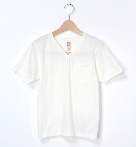 HANES / POCKET V-NECK TEE