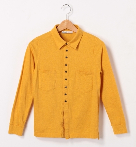 杢天竺ボックスシャツ