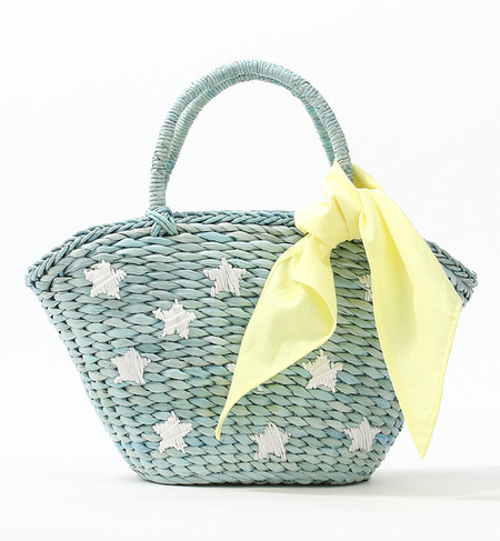 Ctrl freak / 星刺繍 カゴバッグ