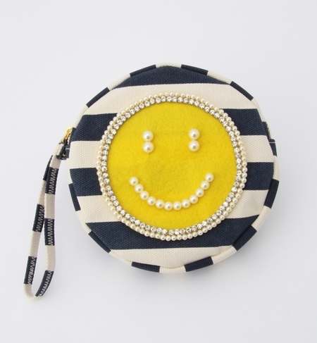 ECODECO / ボーダー Smile クラッチ