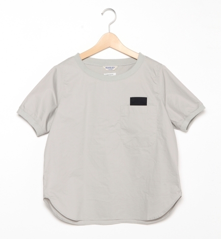 リブ付 無地 プルオーバー