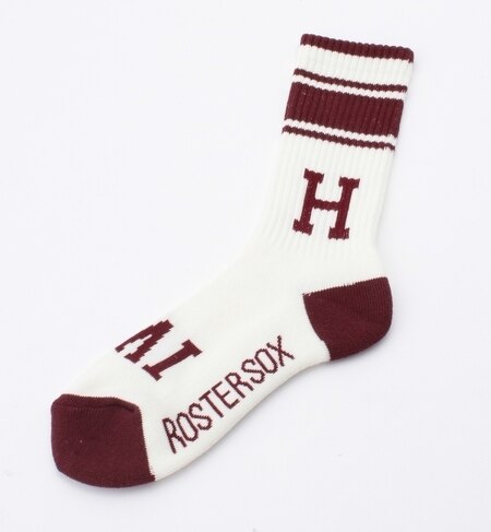 ROSTER SOCKS / シティーカレッジ WHITE