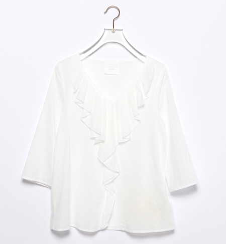 ラッフルフロント ブラウス