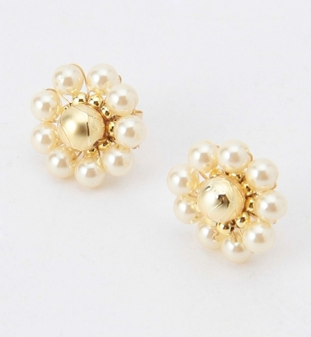 jour couture / パールフラワー ピアス