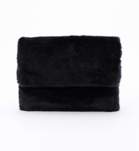 BEAMS / フェイクファー クラッチバッグ