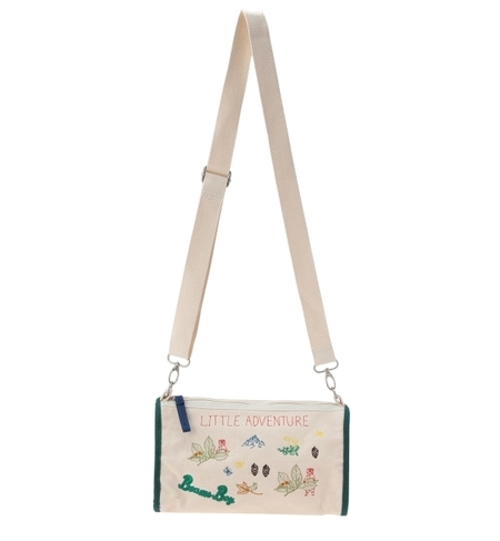 刺繍 キャンバス ドラムバッグ