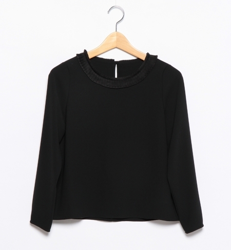 ◎プリーツネック ブラウス