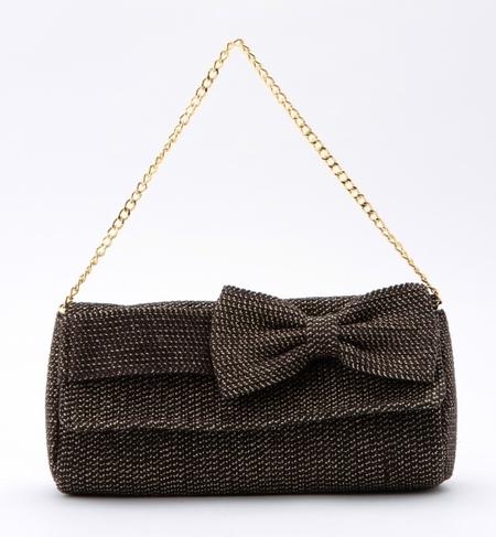 Ray BEAMS / リボン 2WAY パーティバッグ