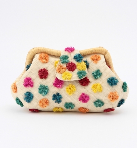 Larone / 2WAY クラッチバッグ Pompon