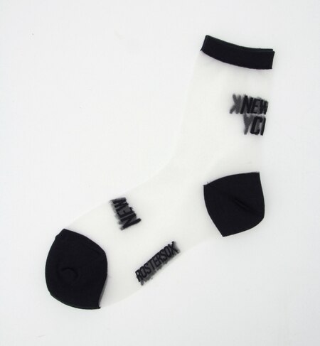 ROSTER SOCKS×BEAMS BOY / シースルー NY ソックス