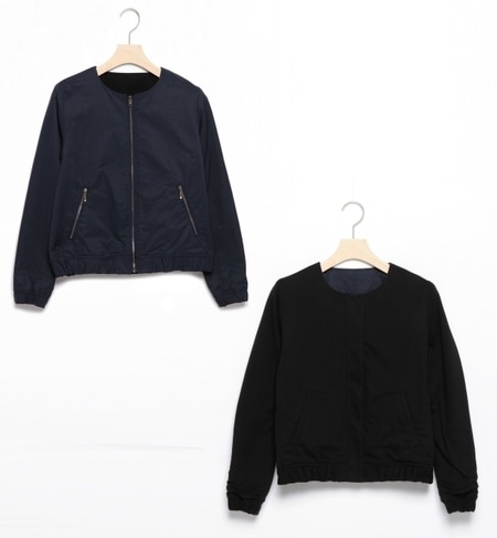 【ビームス ウィメン/BEAMS WOMEN】 リバーシブルZIPブルゾン [送料無料]