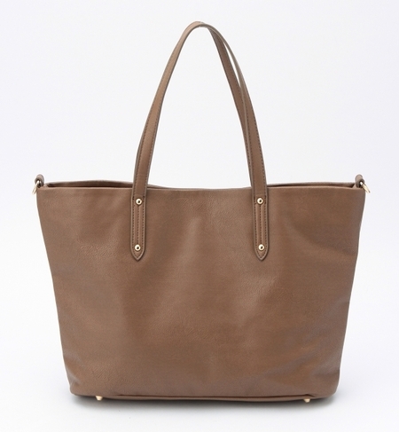 Demi-Luxe BEAMS / フェイクレザー 2WAY トートバッグ