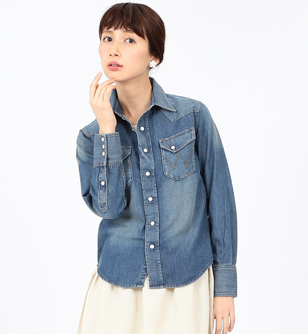 【ビームス ウィメン/BEAMS WOMEN】 WRANGLER / 別注 27MW デニムシャツ [送料無料]