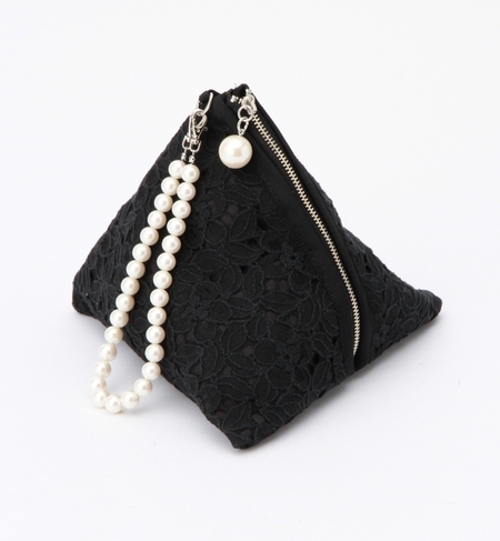 CLEF CLE×BEAMS / 別注 レース テトラ クラッチ＆ポーチ