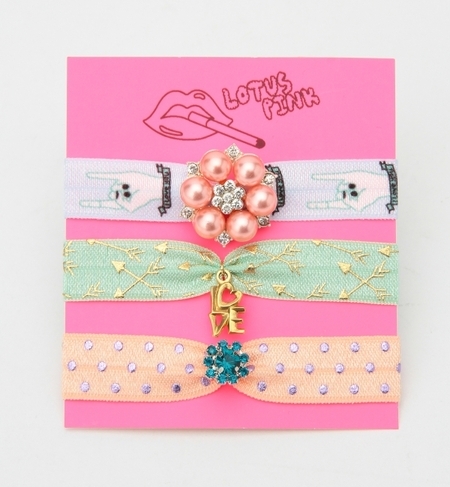 LOTUS PINK / CUTIE BANDS ヘアゴム