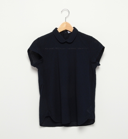 カットワーク 後ボタン ブラウス 15SS