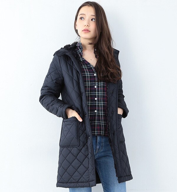 【ビームス ウィメン/BEAMS WOMEN】 【予約】Traditional Weatherwear / GRANGE ボア キルトコート [送料無料]