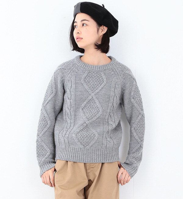 【ビームス ウィメン/BEAMS WOMEN】 3ゲージ アランクルー [送料無料]