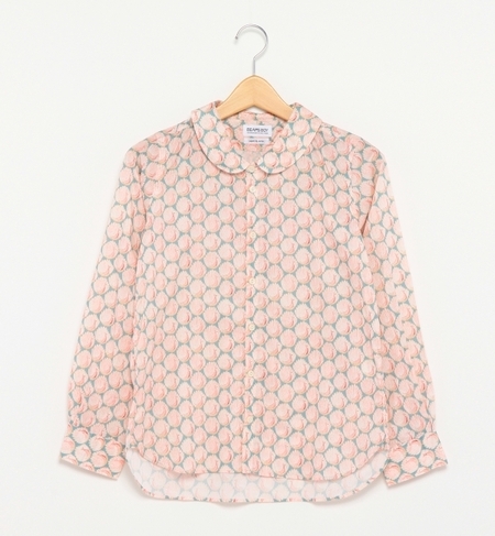 【ビームス ウィメン/BEAMS WOMEN】 リバティ ラウンドカラー Uネックシャツ [送料無料]