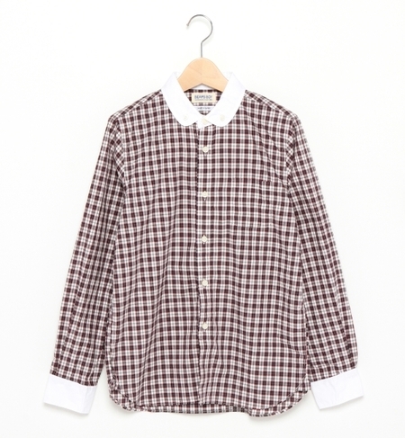 【ビームス ウィメン/BEAMS WOMEN】 タータン クレリック ラウンド B.D. シャツ [送料無料]
