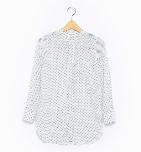 【ビームス ウィメン/BEAMS WOMEN】 ドット バンドカラー ロングシャツ [送料無料]