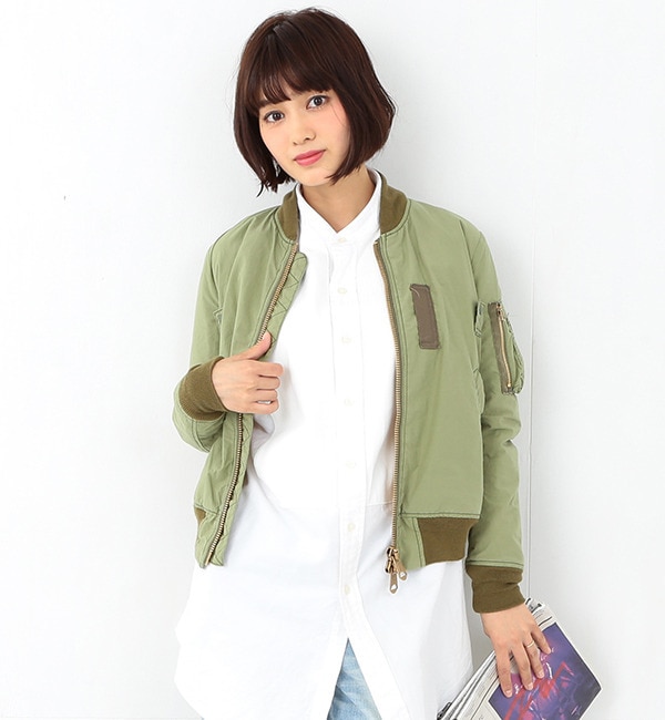 【ビームス ウィメン/BEAMS WOMEN】 【予約】REMI RELIEF×Ray BEAMS / 別注 ダブルフェイス MA-1 [送料無料]