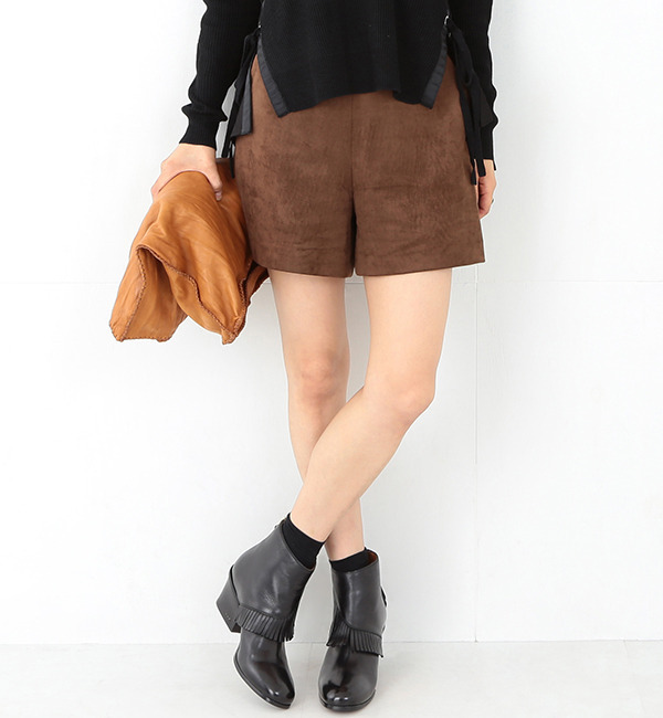 【ビームス ウィメン/BEAMS WOMEN】 Ray BEAMS / フェイクスエード ショートパンツ [送料無料]