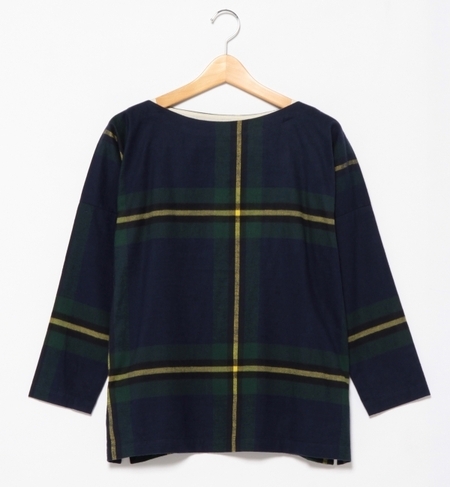 【ビームス ウィメン/BEAMS WOMEN】 ビッグ タータンチェック バスクシャツ 15FW [送料無料]