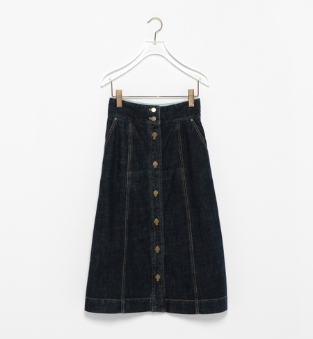【ビームス ウィメン/BEAMS WOMEN】 ボタンフロント デニム ロングスカート [送料無料]