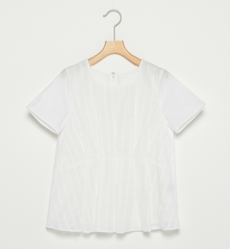 【ビームス ウィメン/BEAMS WOMEN】 シアーチェック Wタック ブラウス [送料無料]