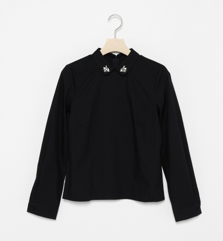 【ビームス ウィメン/BEAMS WOMEN】 衿ビジュー アタッチシャツ [送料無料]