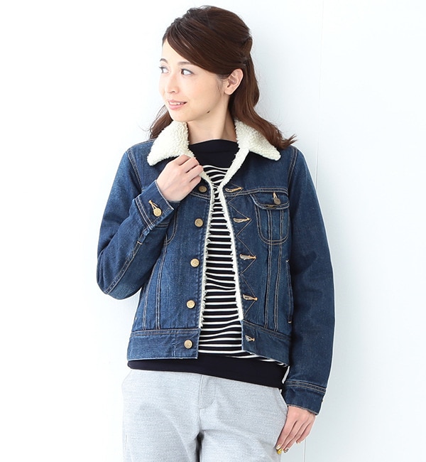 【ビームス ウィメン/BEAMS WOMEN】 【予約】Lee / ボア ストームライダー INDIGO [送料無料]