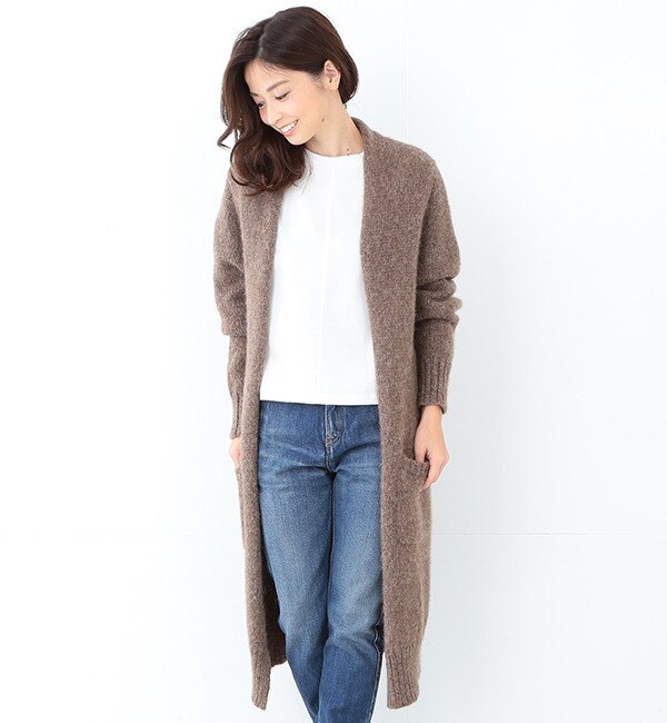 【ビームス ウィメン/BEAMS WOMEN】 【予約】ロング ニットカーディガン [送料無料]