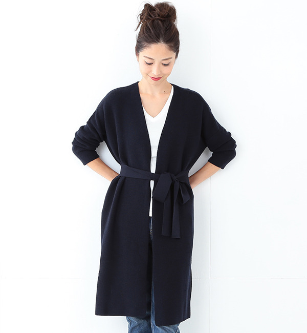 【ビームス ウィメン/BEAMS WOMEN】 【予約】アゼ ロングカーディガン [送料無料]