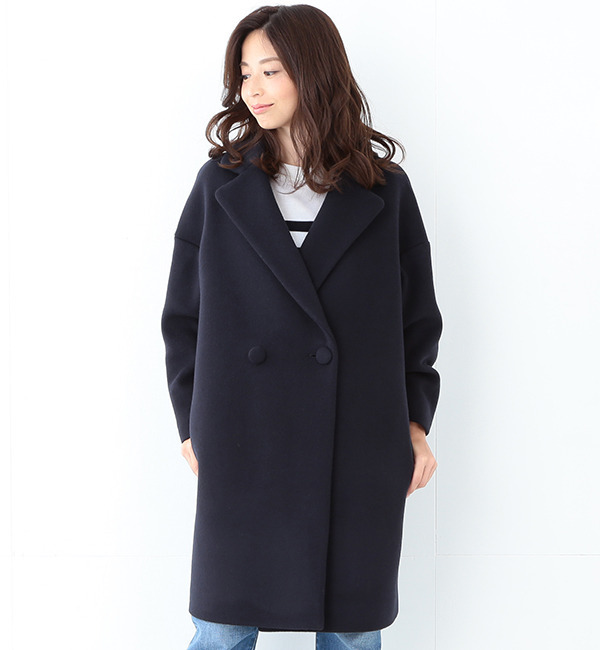 【ビームス ウィメン/BEAMS WOMEN】 【予約】メルトン W釦コート [送料無料]