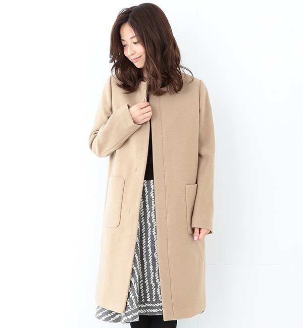 【ビームス ウィメン/BEAMS WOMEN】 【予約】ドビー クルーコート [送料無料]